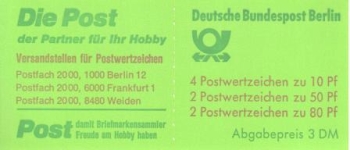 Západní Berlín MH 0014 ** - 1989 - pozoruhodnosti